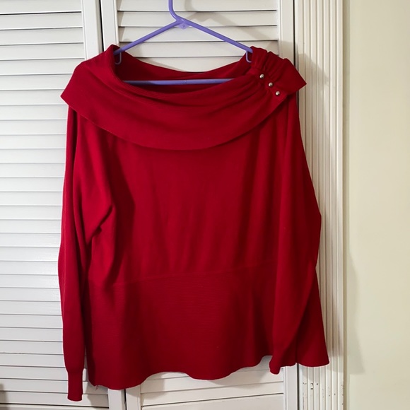 Cato Tops - EUC 2xl Cato Red Long Sleeve Top